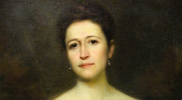  "Portret Marii Pstrokońskiej" Zygmunta Andrychiewicza.  