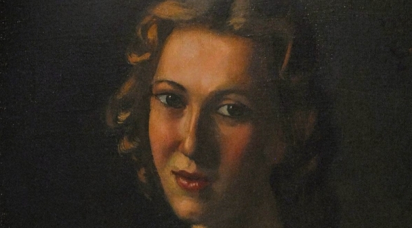  "Portret młodej kobiety" Czesława Kuryatty.  